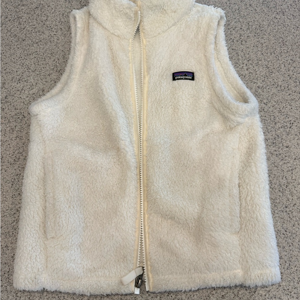 Patagonia Cream Fleece Vest